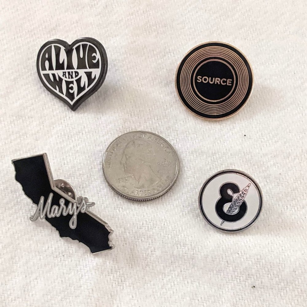 Lot of California Cannabis Brand Enamel Pins